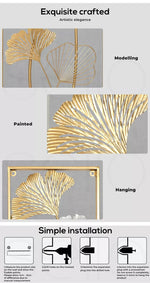 Large Metal Wall Art Leaf Tree Of Life Hanging Home Decor Sculpture Garden Pair