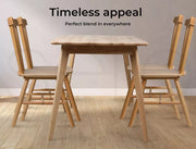 Levede 2x Dining Chairs Kitchen Windor Chair Natural Wood Cafe Lounge OAK
