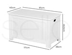 Levede Kids Toy Box Storage Chest Cabinet Container Clothes Organiser White