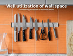 Toque Knife Holder Block Magnetic Wall Mounted Tools Rack Stainless Steel 40cm