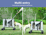 Pawz Large Pet Stroller Dog Cat Carrier Travel Pushchair Foldable Pram 4 Wheels