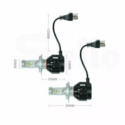 4 Side Cree LED Car Headlight 160W 2500LM H4 High Low Beam Replace Xenon HID
