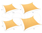Mountview Sun Shade Sail Cloth Canopy Outdoor Awning Rectangle Square Beige
