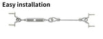 Traderight Balustrade Wire Kit Rope Stainless Steel Eye Fork Turnbuckle 10 Pack