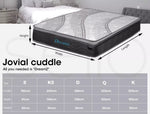 Dreamz Mattress Pocket Spring Cool Gel Memory Foam Euro Top Medium Firm 30CM
