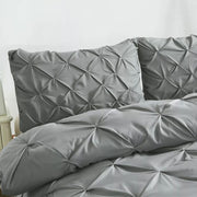 Dreamz Quilt Cover Set Diamond Pintuck Pillow Case Duvet Doona Queen King Size