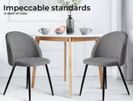 Levede 2x Dining Chairs Kitchen Cafe Lounge Chair Sofa Upholstered Padded Seat