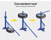 Manan Tyre Changer Tire Changer Motorcycle Vehicle Bead Breaker Manual Tool Blue