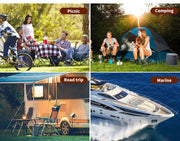 6L Camping Toilet Outdoor Portable Potty Caravan Travel Boating Bucket Brush