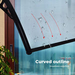 Mountview Window Door Awning Outdoor Canopy UV Patio Rain Cover DIY 1M X 2.4M