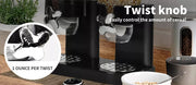 Toque Double Cereal Dispenser Dry Food Storage Container Dispense Machine Black