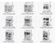 Acrylic Makeup Organizer Cosmetic Storage Box Jewelry Holder Display Drawer