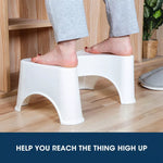 2x Potty Stool Sit Squat Toilet Step Stool Bathroom Eco Aid Constipation Relief