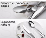 Toque Cutlery Set Stainless Steel 30PCS Silver Knife Fork Spoon Kids Tableware