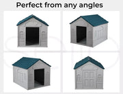 Pawz Dog Cage Kennel Awning House Cabin Weatherproof Plastic Collapsible Large