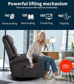 Levede Massage Chair Recliner 360 Swivel Tray Heated Lounge Relax Sofa Armchair