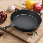 Toque Non Stick Frying Pan Cast Iron Steak Skillet Round BBQ Grill Cookware 30cm
