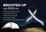 12V LED Camping Light Strip Flexible 5050 SMD Caravan Boat Waterproof 1.3M