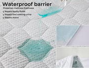Dreamz Mattress Protector Topper Bamboo Pillowtop Waterproof Cover King Queen
