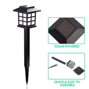 Emitto 6x LED Solar Power Garden Landscape Path Lawn Lights Yard Lamp Outdoor