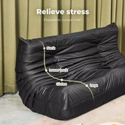 Levede Floor Sofa Chair Lazy Foam Loveseat Recliner Gaming Couch 2 Seater