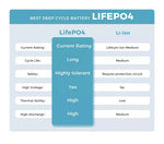 Safetex Lithium Iron LiFePO4 Battery 100AH 200AH 12V Deep Cycle Caravan RV 4WD