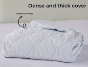 Dreamz Cool Mattress Protector Topper Fabric Pillowtop Waterproof Cover Double