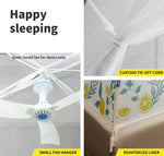 Dreamz Mosquito Bed Nets Foldable Canopy Dome Fly Repel Insect  King - Blue