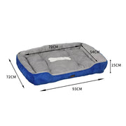 Pawz Pet Bed Dog Beds Bedding Mattress Mat Cushion Soft Pad Pads Mats XL Navy