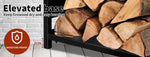 Traderight Firewood Rack 4 Fireplace Tool Log Wood Steel Large Holder Storage