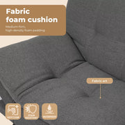 Levede Sofa Bed Futon Recliner Lounge Couch Convertible Fabric 3-Seater 180cm