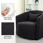 Levede Swivel Barrel Chair Armchairs Barrel Cup Tub Accent Sofa Lounge Armrest