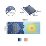 Centra Yoga Mat Foldable Non-Slip Exercise Fitness Lightweight 1mm 185X68cm