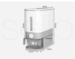 Toque Cereal Dispenser Grain Container Auto Rice Dry Pet  Storage Box 12L Grey