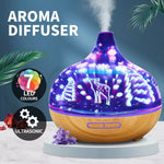 Aromatherapy Diffuser 3D Aroma Essential Oil Ultrasonic Air Humidifier Purifier