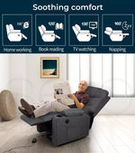 Levede Recliner Chair Electric Lift Chairs Armchair Lounge Fabric Sofa USB