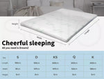 Dreamz Mattress Topper Cool Gel Memory Foam Bamboo Cover Single  Size