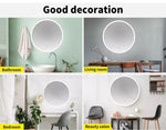 Emitto LED Wall Mirror Round Anti-fog Bathroom Mirrors Makeup Light Decor 60cm