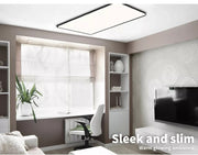 Emitto LED Ceiling Light Ultra-Thin 5CM Morden Simple Lamp Living Room Black 96W