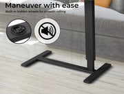 Levede Mobile Standing Desk Foldable Bed Side Table Gas Lift Stand Computer