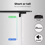 Levede Motorised Standing Desk Height Adjustable Electric Sit Stand Table 140CM