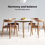 Levede Dining Table Round Rubberwood Base Kitchen Cafe Restaurant White 100cm
