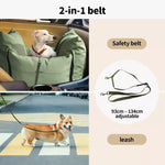 Pawz Dog Car Seat Booster Belt Pet Portable Travel Bed Hand-carry Washable