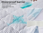 Dreamz Mattress Protector Topper Bamboo Pillowtop Waterproof Cover Double