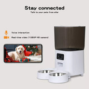 Pawz 5L Auto Pet Feeder Automatic Camera Cat Dog Smart Wi-Fi App Food Dispenser