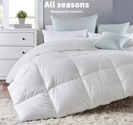 Dreamz 500GSM All Season Goose Down Feather Filling Duvet in King Single Size
