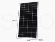 12V 350W Solar Panel Kit Mono Caravan Camping Power Controller Charging USB Home