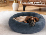 Pawz Pet Dog Calming Bed Warm Soft Plush Round  Comfy Sleeping Washable 80cm