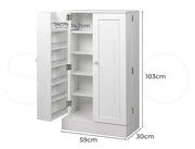 Levede Buffet Sideboard Cabinet – Storage with Adjustable Shelf & Cupboard Doors