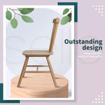 Levede 2x Dining Chairs Kitchen Windor Chair Natural Wood Cafe Lounge OAK